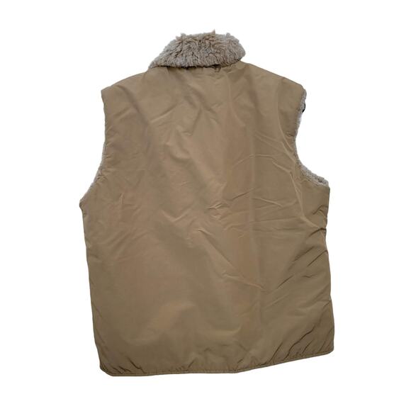Woolrich USA Large 36 Vintage Puffy Arctic Cargo Vest Tan Nylon Sz Men Sz 36 - Picture 5 of 13